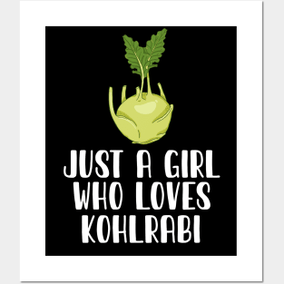 Just A Girl Who Loves Kohlrabi Posters and Art